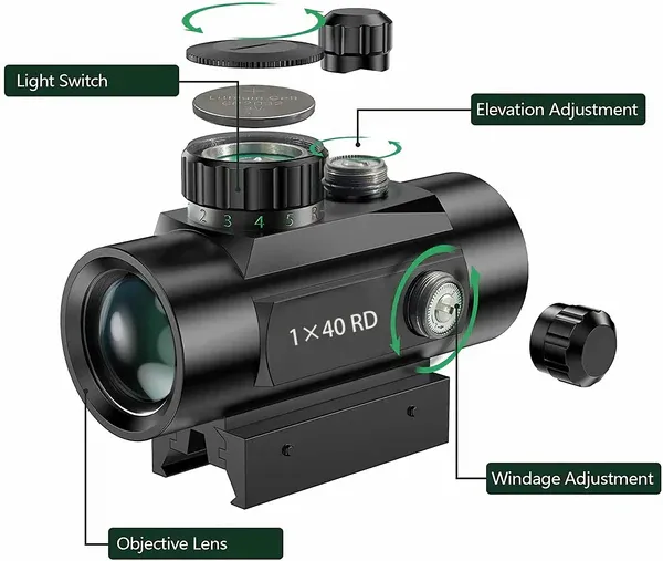 BUSHNELL 1x40 RED DOT SIGHT - Image 3